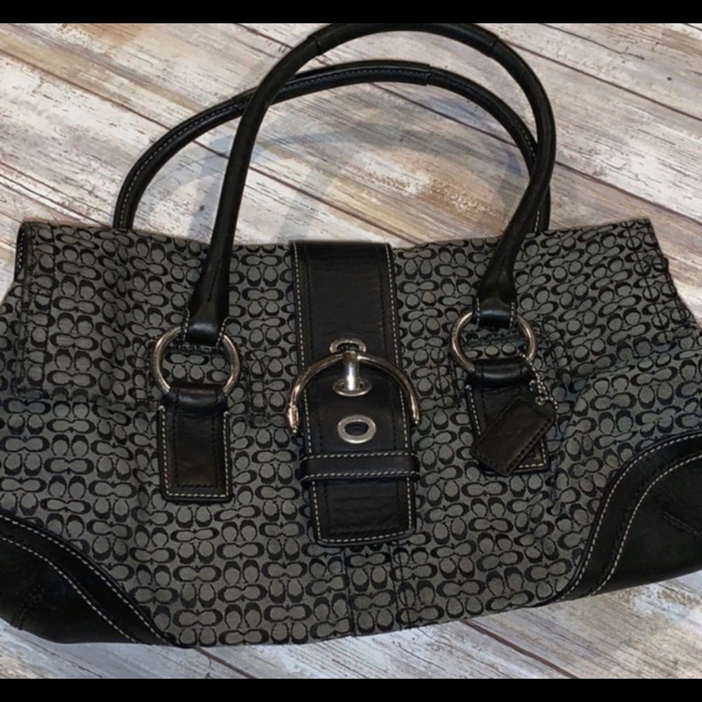 Coach F10929 Soho print satchel